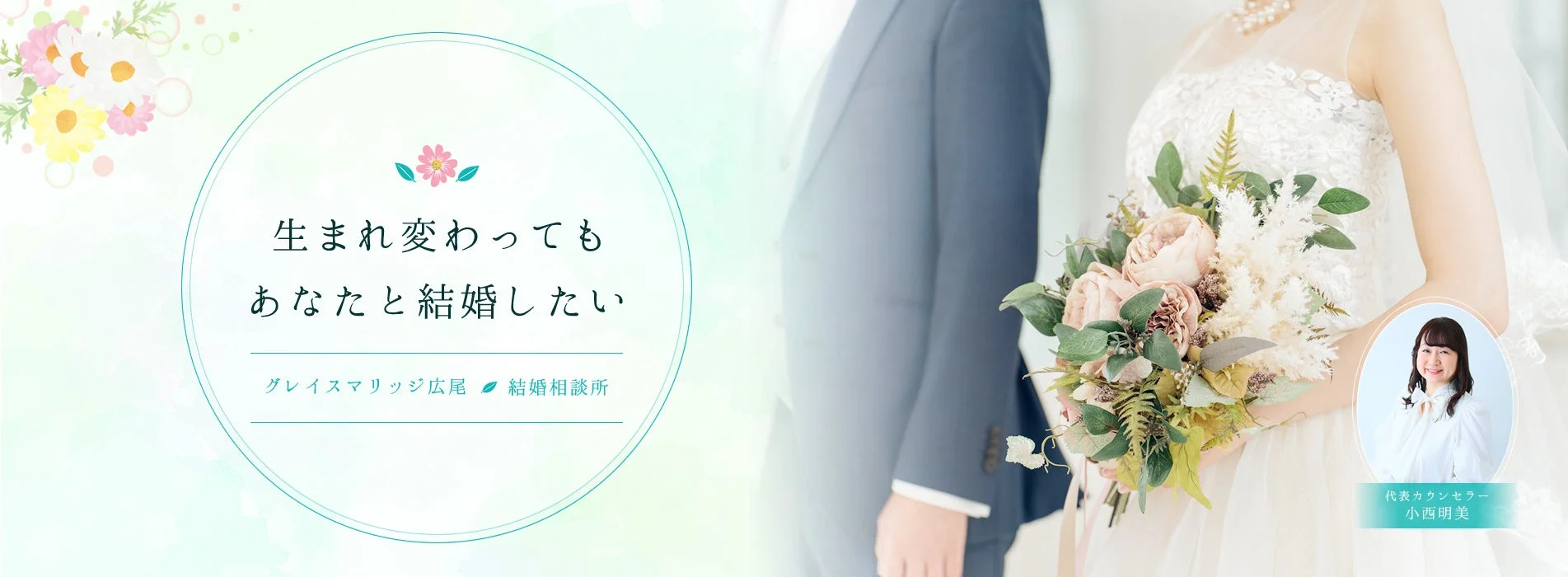 結婚式を挙げたカップル