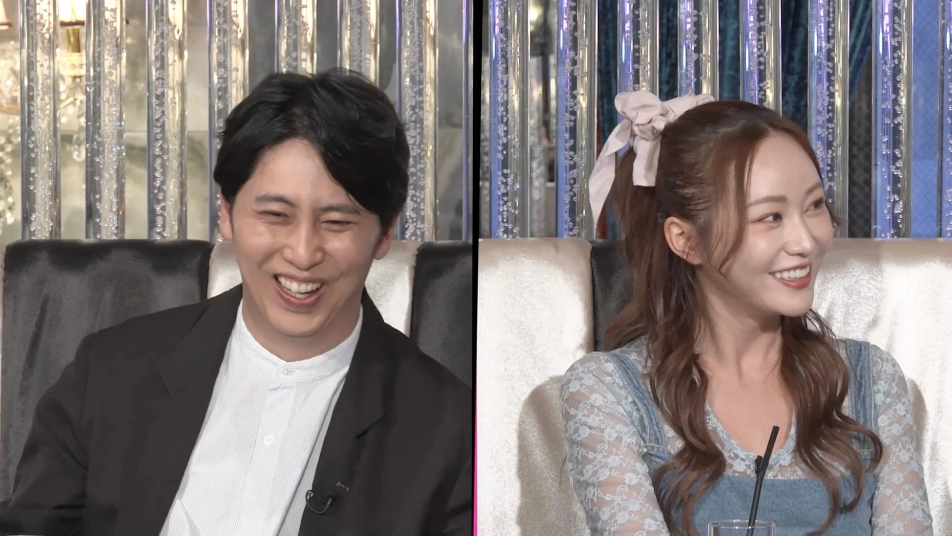 笑顔の男女