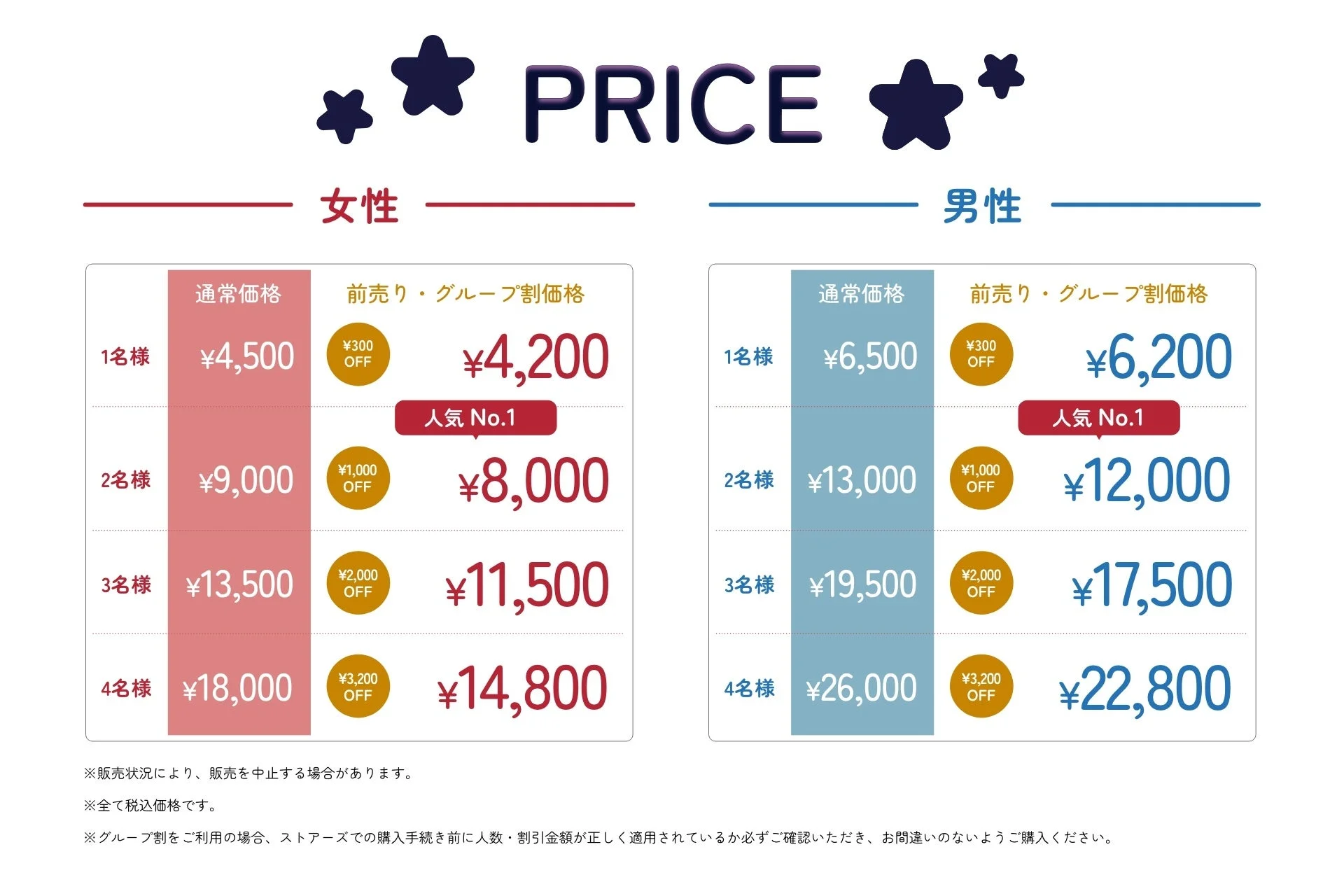 料金表