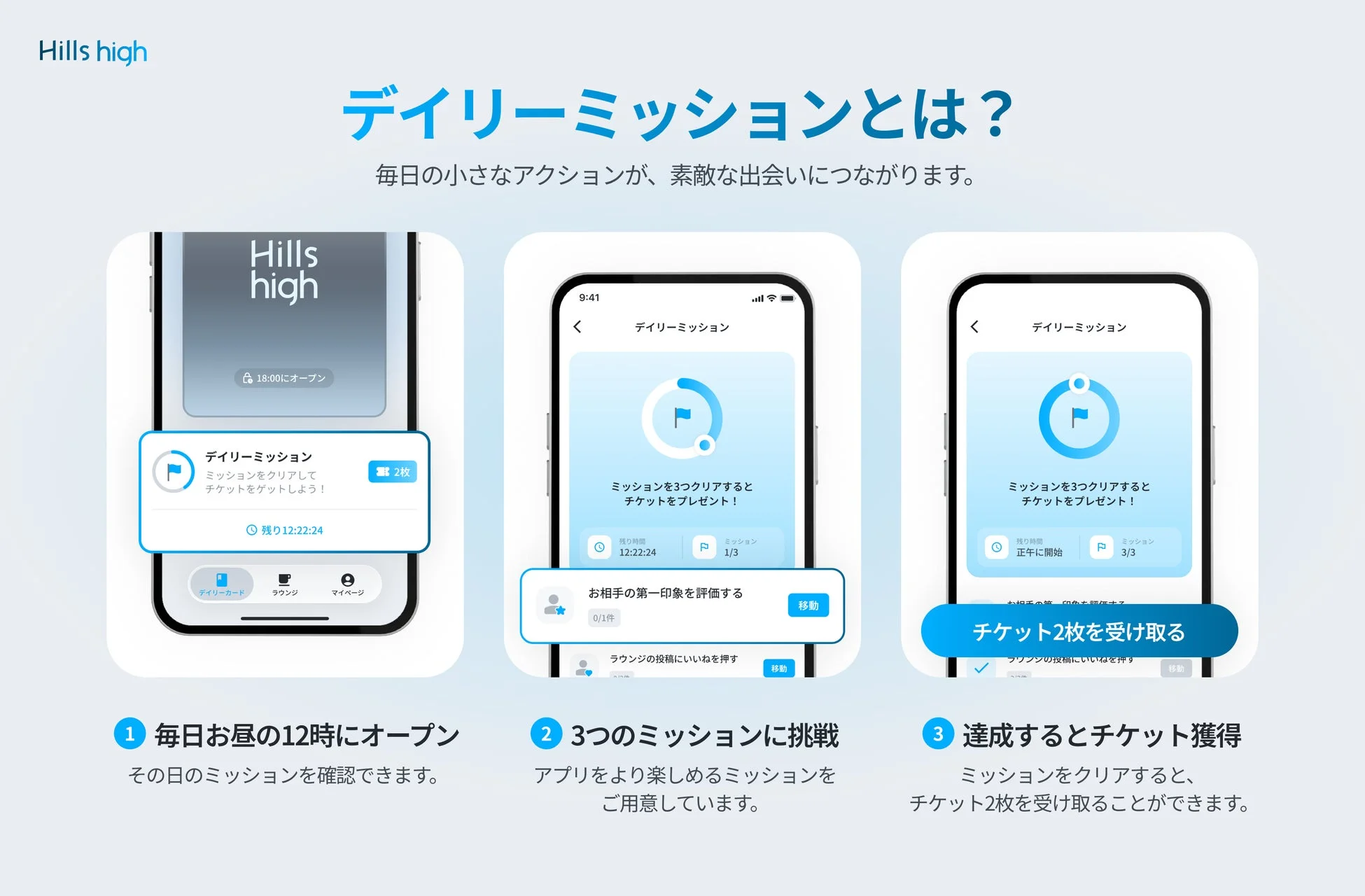 Hills high デイリーミッションとは