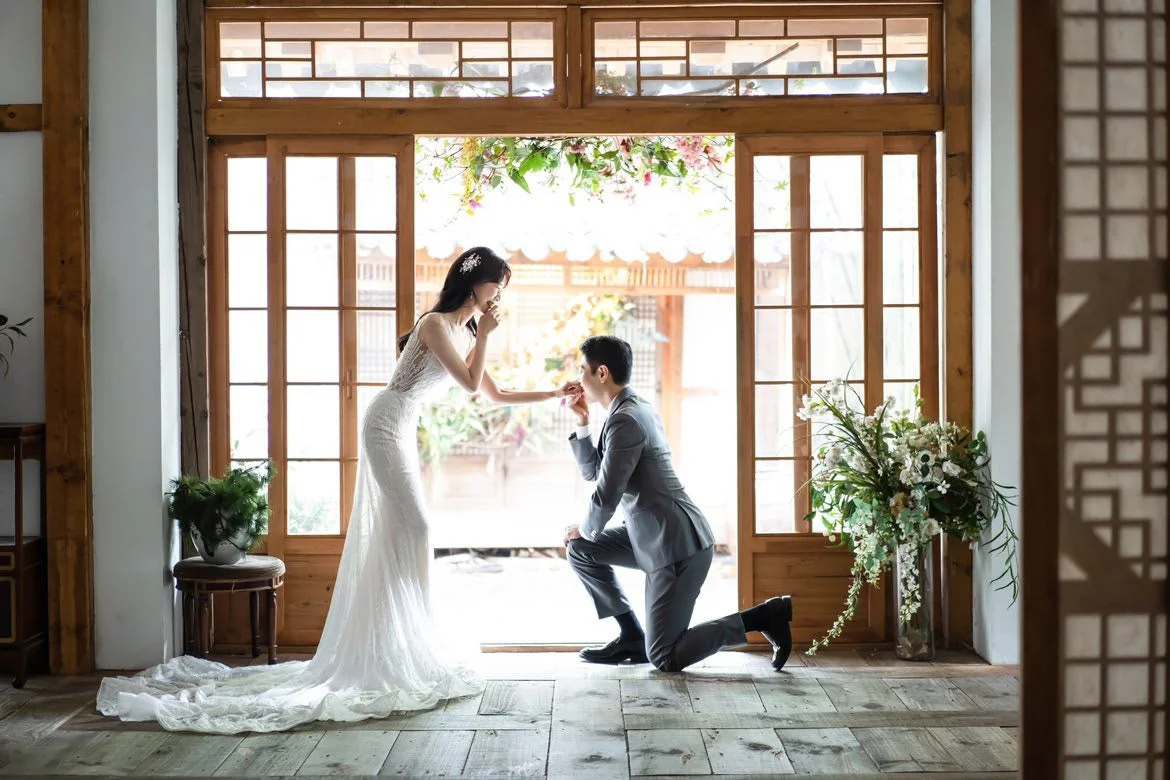 日韓カップルの結婚写真
